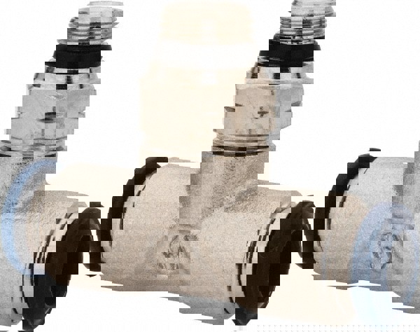 Push-To-Connect Tube to Universal Thread Tube Fitting: Swivel Branch Tee, 1/8